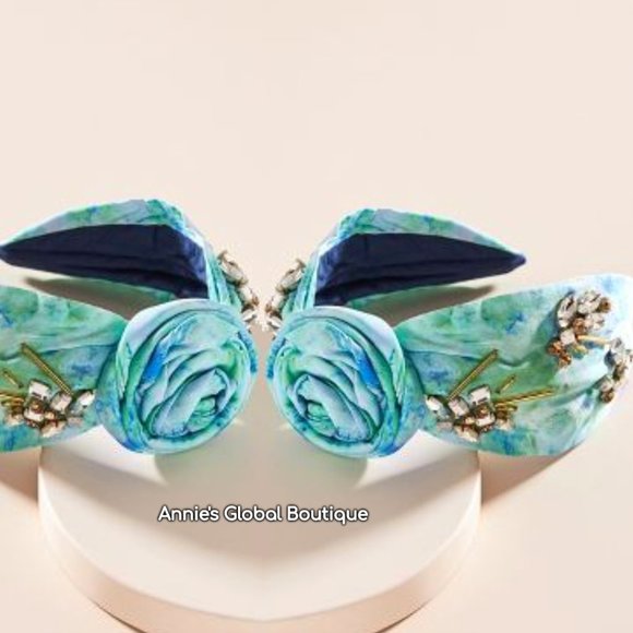 NWT, Anthropologie Shibori Rosette Embellished Headband main image 15